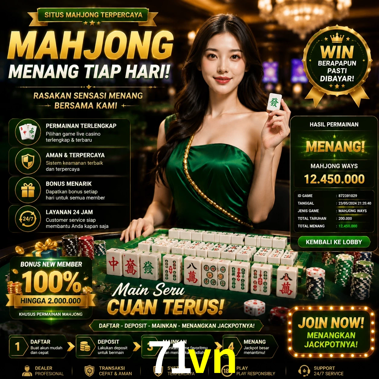 Cashback VIP 71vn - reembolso semanal